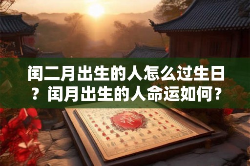 闰二月出生的人怎么过生日？闰月出生的人命运如何？