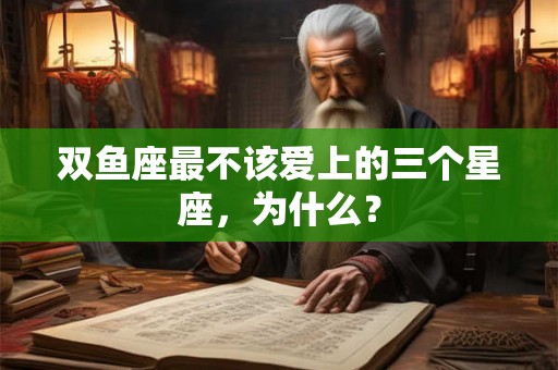双鱼座最不该爱上的三个星座，为什么？