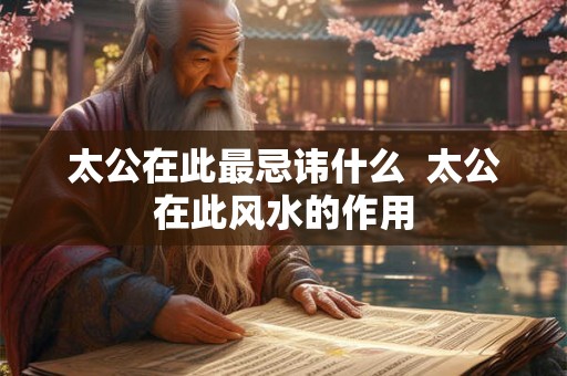 太公在此最忌讳什么 太公在此风水的作用 太公在此最忌讳什么 太公在此风水的作用