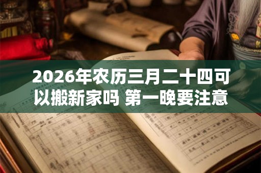 2026年农历三月二十四可以搬新家吗 第一晚要注意什么 2026年农历三月二十四可以搬新家吗 第一晚要注意什么