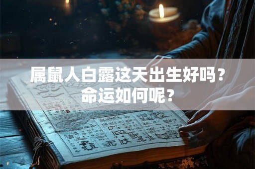 属鼠人白露这天出生好吗？命运如何呢？
