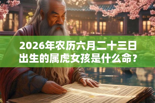 2026年农历六月二十三日出生的属虎女孩是什么命？好不好？