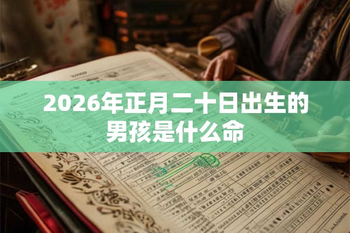 2026年正月二十日出生的男孩是什么命
