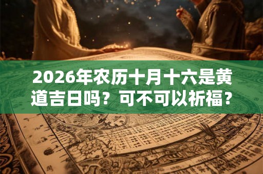 2026年农历十月十六是黄道吉日吗？可不可以祈福？