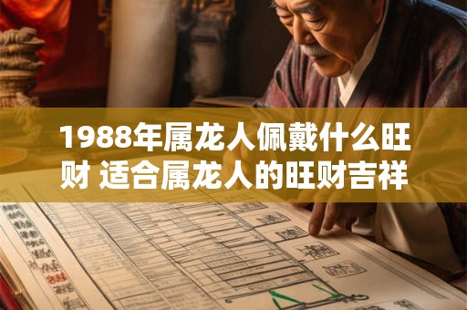 1988年属龙人佩戴什么旺财 适合属龙人的旺财吉祥物 1988年属龙人佩戴什么旺财 适合属龙人的旺财吉祥物