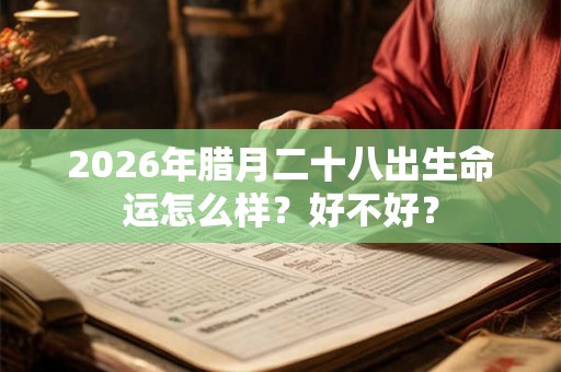 2026年腊月二十八出生命运怎么样？好不好？