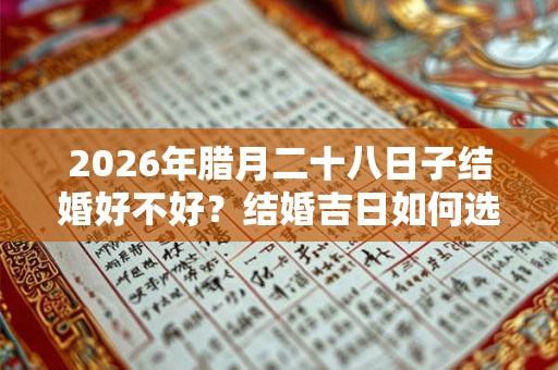 2026年腊月二十八日子结婚好不好？结婚吉日如何选择？