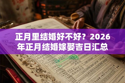 正月里结婚好不好？2026年正月结婚嫁娶吉日汇总