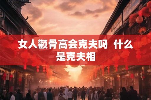 女人颧骨高会克夫吗  什么是克夫相