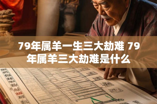 79年属羊一生三大劫难 79年属羊三大劫难是什么