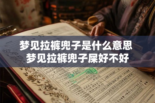 梦见拉裤兜子是什么意思 梦见拉裤兜子屎好不好 梦见拉裤兜子是什么意思 梦见拉裤兜子屎好不好
