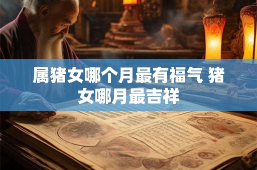 属猪女哪个月最有福气 猪女哪月最吉祥