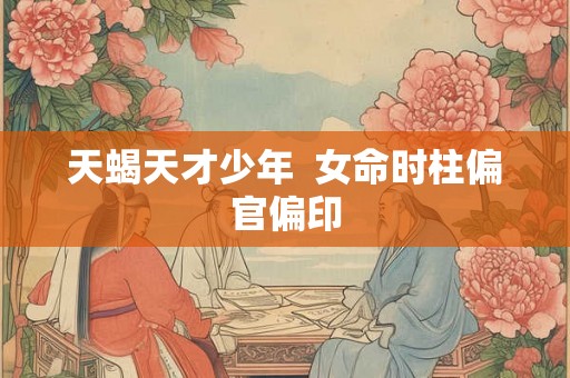 天蝎天才少年 女命时柱偏官偏印 天蝎天才少年 女命时柱偏官偏印