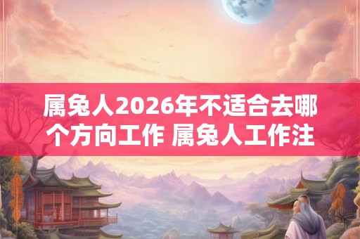 属兔人2026年不适合去哪个方向工作 属兔人工作注意事项