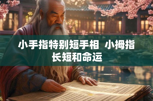 小手指特别短手相  小拇指长短和命运