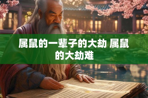 属鼠的一辈子的大劫 属鼠的大劫难 属鼠的一辈子的大劫 属鼠的大劫难