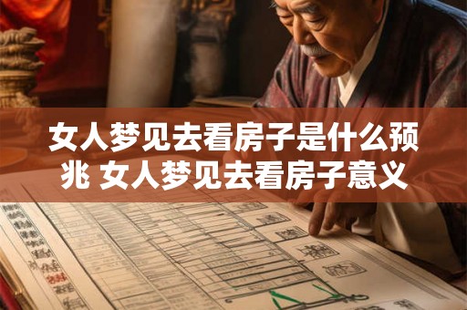 女人梦见去看房子是什么预兆 女人梦见去看房子意义