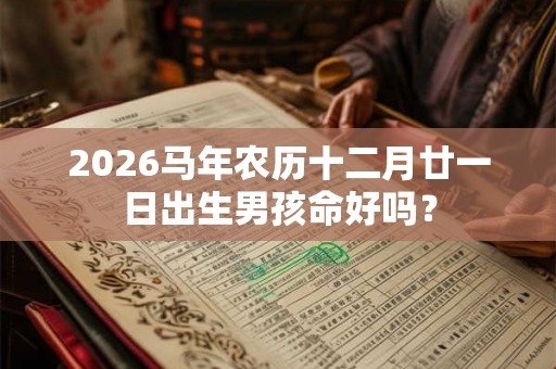2026马年农历十二月廿一日出生男孩命好吗？