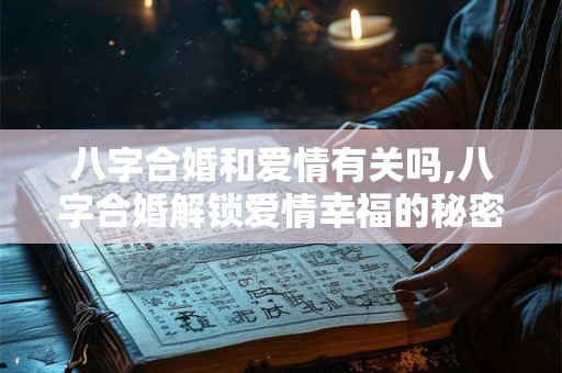 八字合婚和爱情有关吗,八字合婚解锁爱情幸福的秘密密码