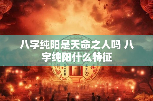 八字纯阳是天命之人吗 八字纯阳什么特征