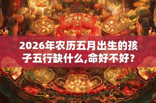 2026年农历五月出生的孩子五行缺什么,命好不好？