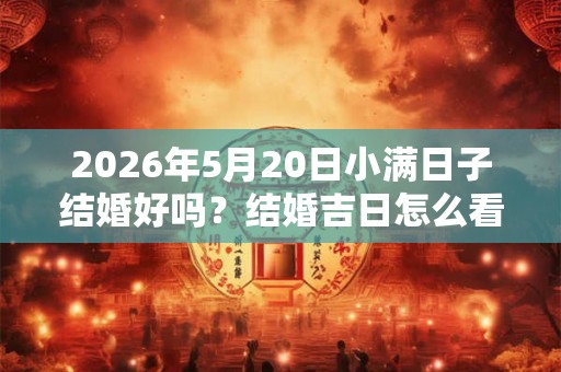 2026年5月20日小满日子结婚好吗？结婚吉日怎么看？