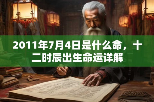 2011年7月4日是什么命，十二时辰出生命运详解