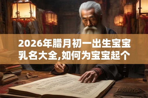 2026年腊月初一出生宝宝乳名大全,如何为宝宝起个好乳名？