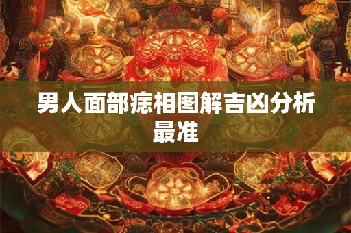 男人面部痣相图解吉凶分析最准
