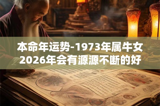 本命年运势-1973年属牛女2026年会有源源不断的好财运吗 本命年运势-1973年属牛女2026年会有源源不断的好财运吗