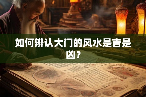 如何辨认大门的风水是吉是凶？