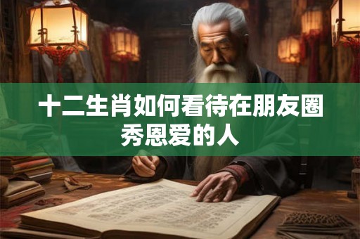 十二生肖如何看待在朋友圈秀恩爱的人