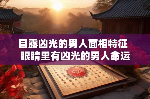 目露凶光的男人面相特征  眼睛里有凶光的男人命运