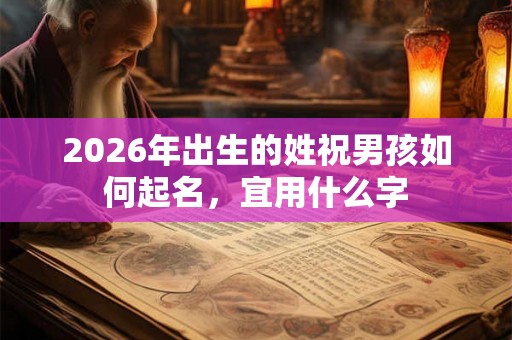 2026年出生的姓祝男孩如何起名，宜用什么字