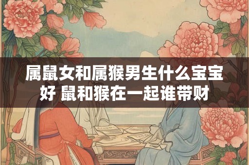 属鼠女和属猴男生什么宝宝好 鼠和猴在一起谁带财