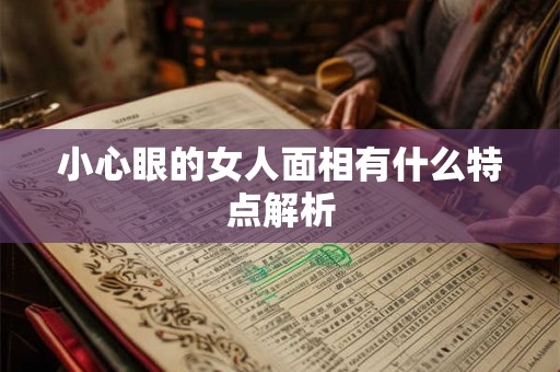 小心眼的女人面相有什么特点解析