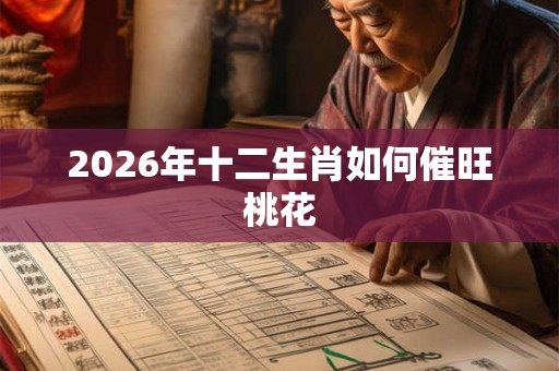 2026年十二生肖如何催旺桃花