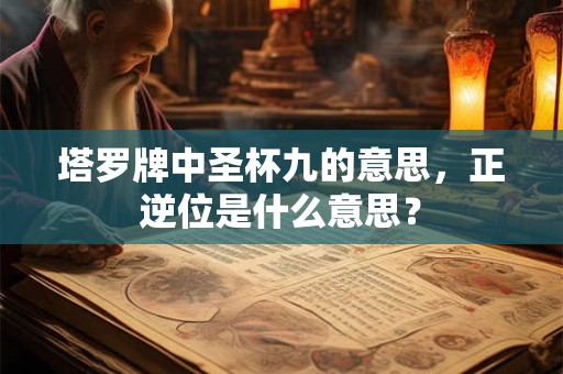 塔罗牌中圣杯九的意思，正逆位是什么意思？