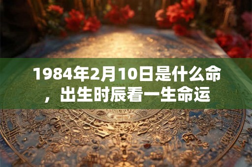 1984年2月10日是什么命，出生时辰看一生命运
