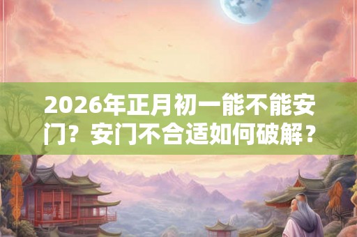 2026年正月初一能不能安门？安门不合适如何破解？
