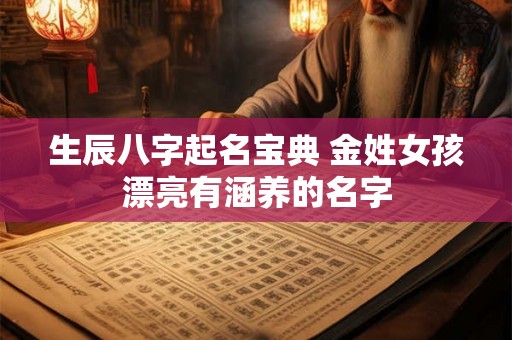 生辰八字起名宝典 金姓女孩漂亮有涵养的名字