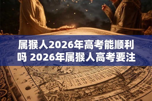 属猴人2026年高考能顺利吗 2026年属猴人高考要注意什么