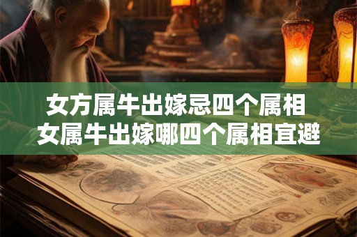 女方属牛出嫁忌四个属相 女属牛出嫁哪四个属相宜避免