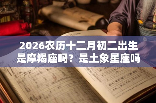 2026农历十二月初二出生是摩羯座吗?是土象星座吗? 2026农历十二月初二出生是摩羯座吗?是土象星座吗?