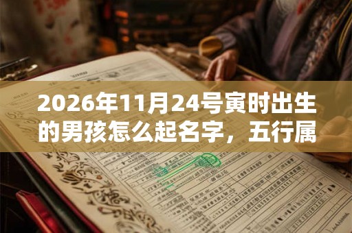 2026年11月24号寅时出生的男孩怎么起名字，五行属什么