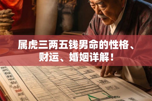 属虎三两五钱男命的性格、财运、婚姻详解！