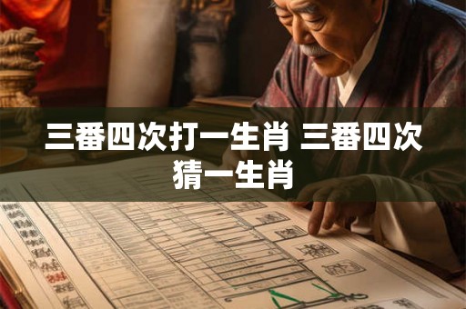 三番四次打一生肖 三番四次猜一生肖