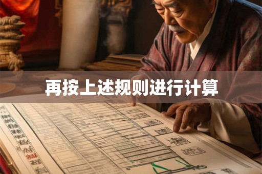 再按上述规则进行计算