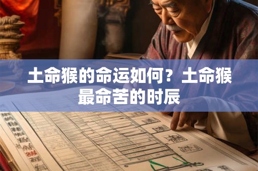 土命猴的命运如何?土命猴最命苦的时辰 土命猴的命运如何?土命猴最命苦的时辰