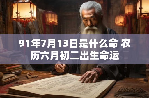 91年7月13日是什么命 农历六月初二出生命运